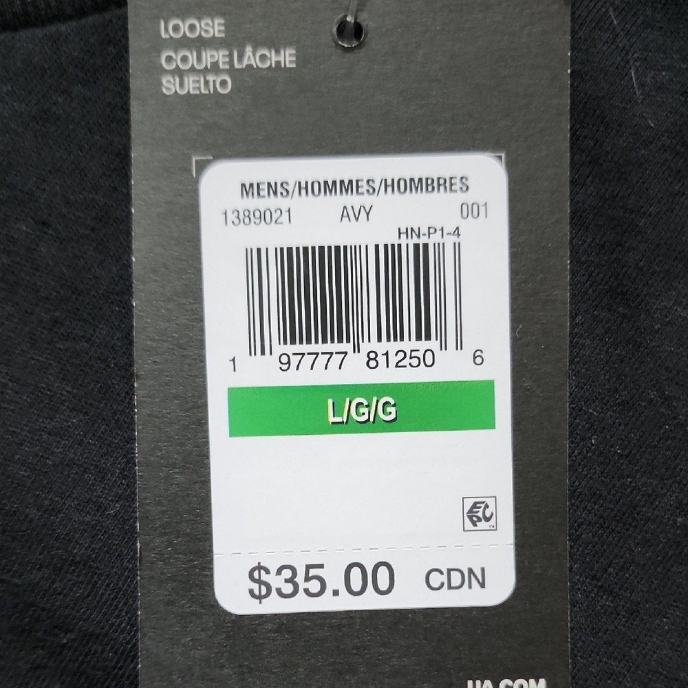 NWT Under Armour Black Graphic T-Shirt - Picture 2 of 5